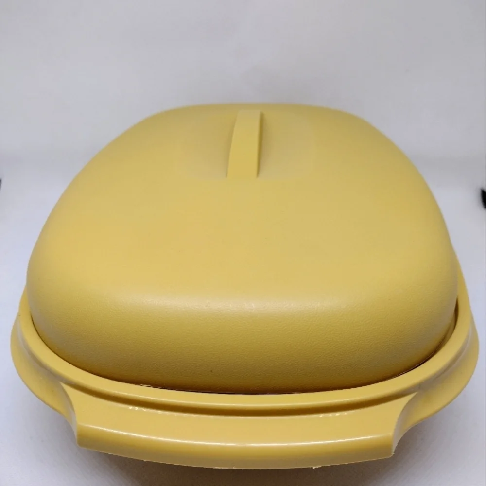 Vintage Tupperware Harvest Gold Microwave‎ Vegetable Steamer